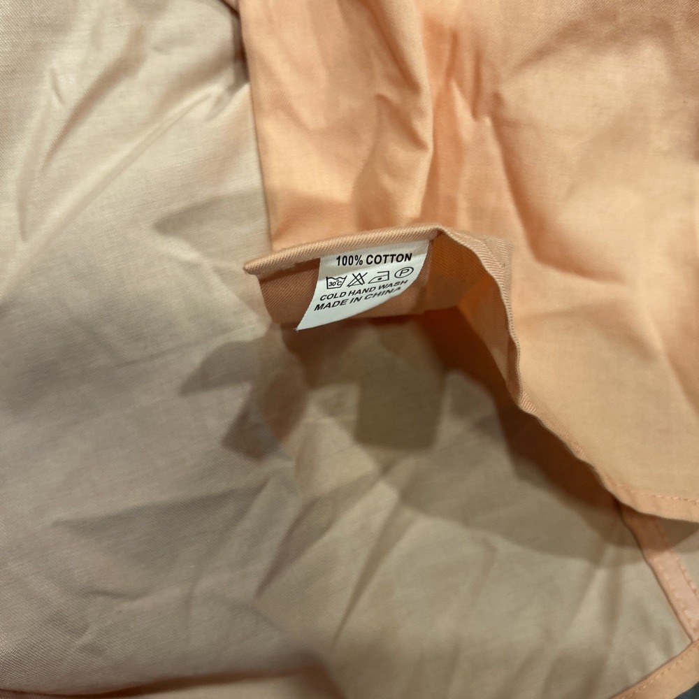Vintage ANGELINO for‎ Bermuda Size 3XL Western Dress Button Down Peach/orange - Picture 6 of 8